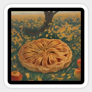 Apple Pie Picture Art Vintage Established Kawaii Sweet Sticker